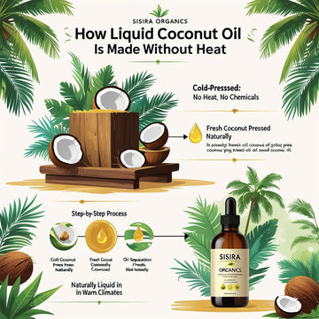 Can Liquid Coconut Oil Be Made Without Heating It? - Sisira Organics