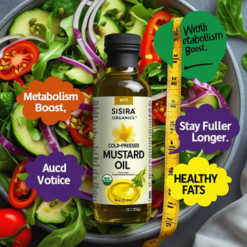 Is Cold-Pressed Mustard Oil Beneficial for Weight Loss? ๐ฅ๐ฅ - Sisira Organics