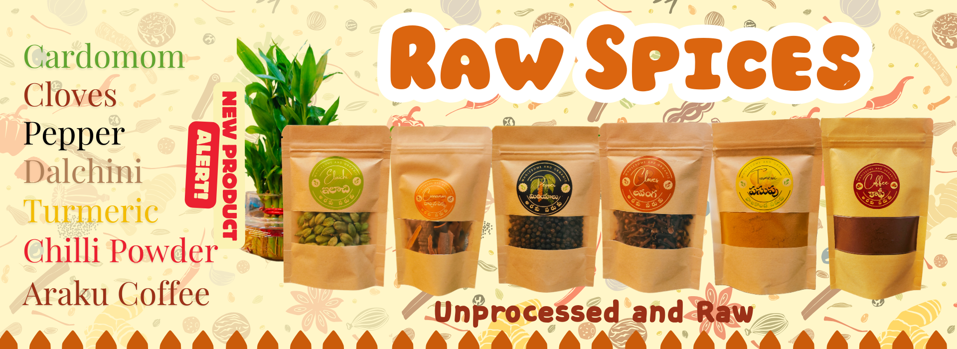 Raw and Authentic Spices from Sisira Organics