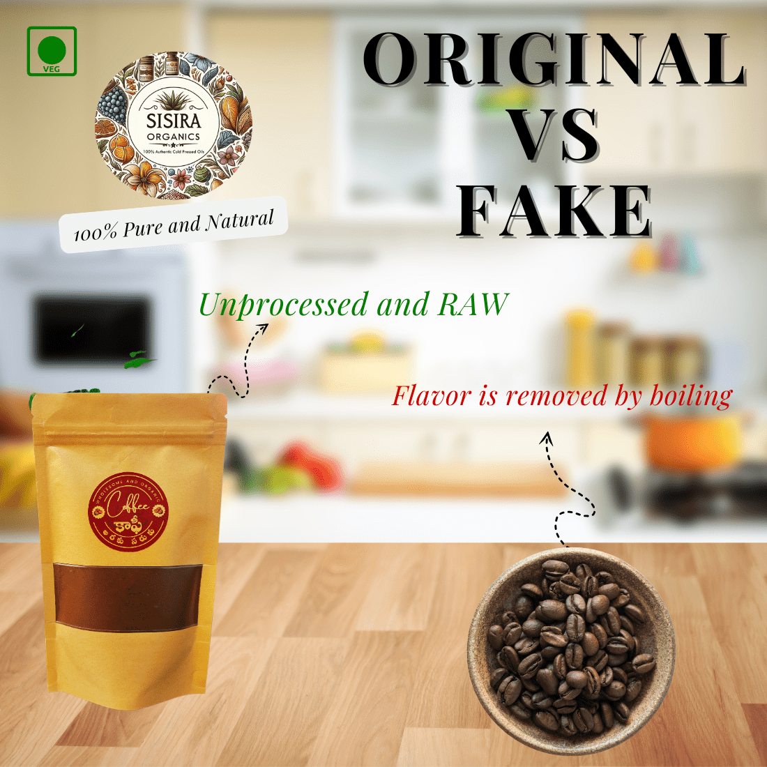 Araku Coffee Arabica (Premium Quality) - Sisira Organics