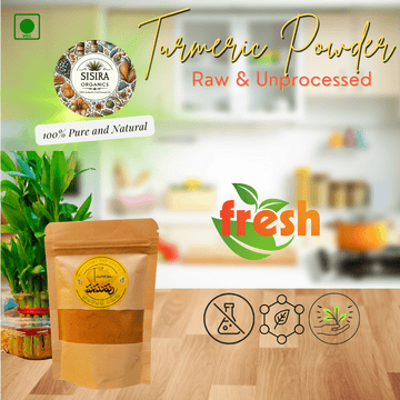 Buy Turmeric Powder - Unprocessed and Raw from Sisira Organics