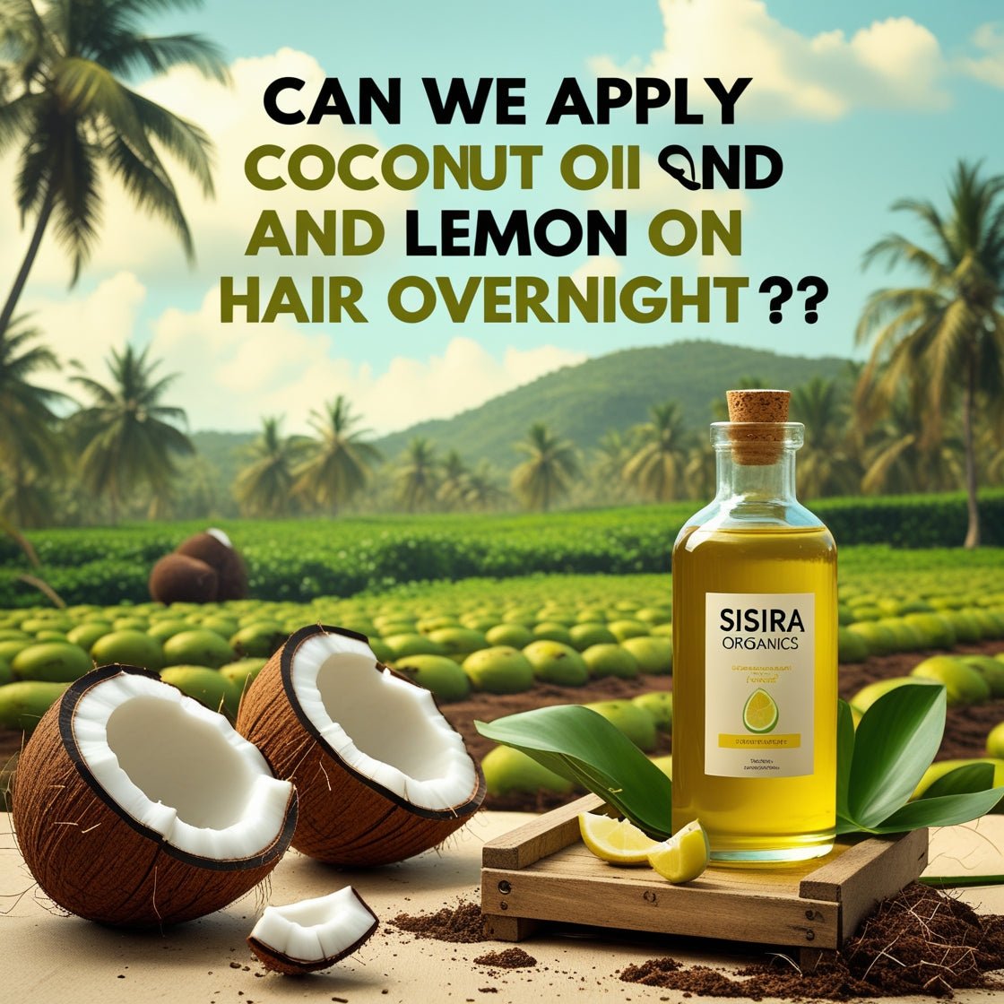 Can We Apply Coconut Oil and Lemon on Hair Overnight? 🥥🍋✨ - Sisira Organics