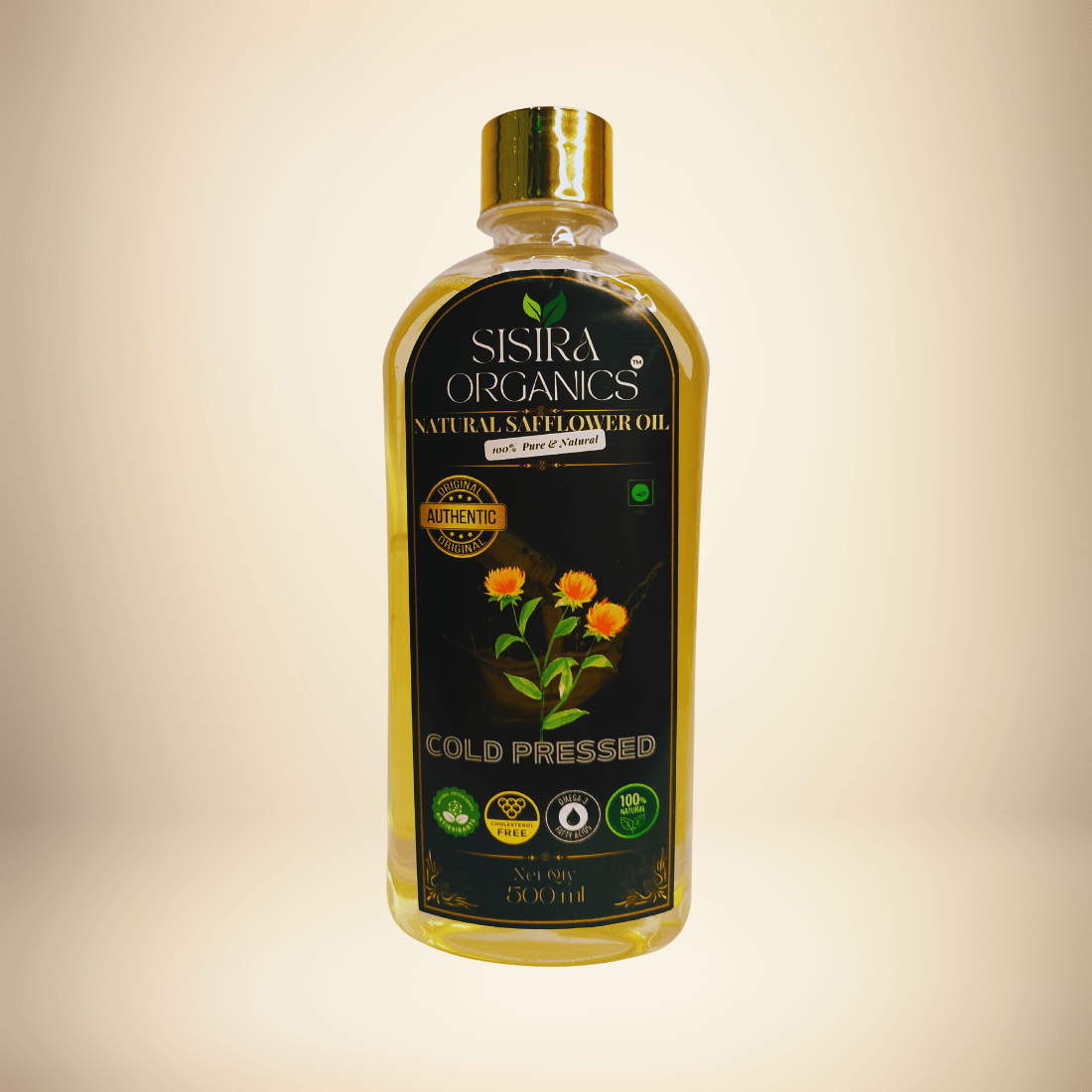 Cold Pressed Safflower Oil - Premium A1 Grade - Sisira Organics