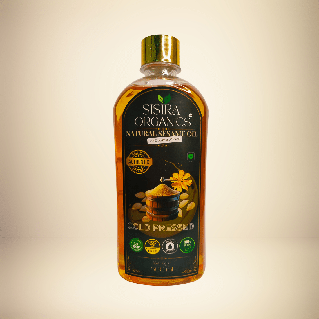 Premium Wooden Cold Pressed Sesame Oil - Sisira Organics