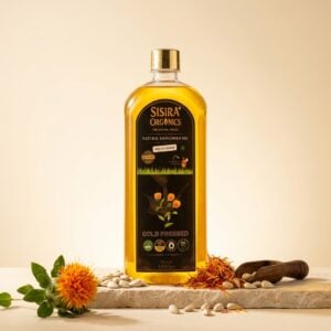 Wood pressed Safflower Oil