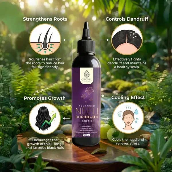 massaging-neeli-bhringaraj-oil-into-scalp