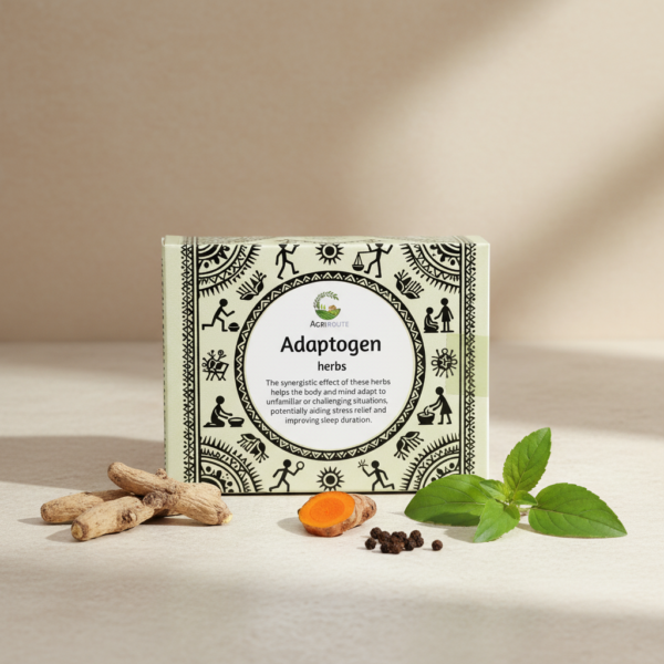 organic ashwagandha and tulsi blend texture - Sisira Organics