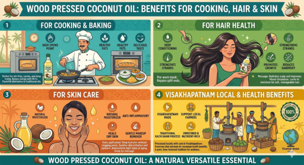 Wood Pressed Coconut Oil