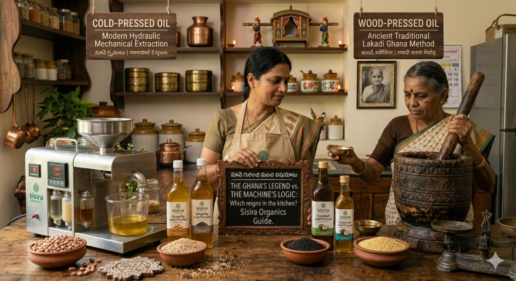 Cold Pressed Cooking Oil or Wood Pressed Oil