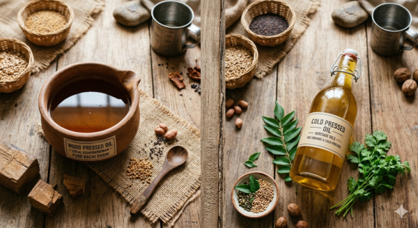 Wood Pressed Oil vs Cold Pressed Oil