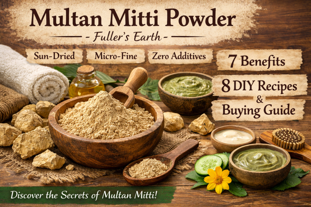 Multan Mitti Powder Pure Fullers Earth